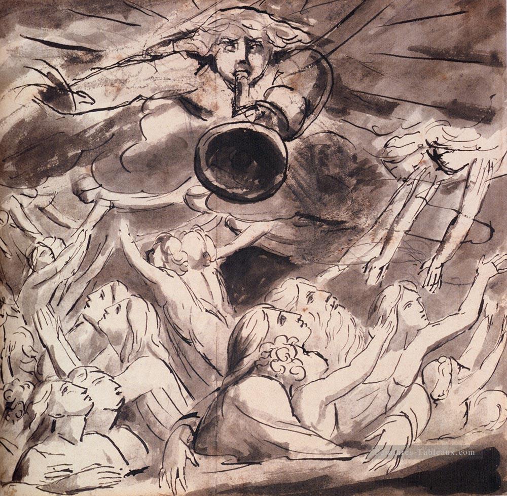 La Résurrection romantisme Âge romantique William Blake Peintures à l'huile